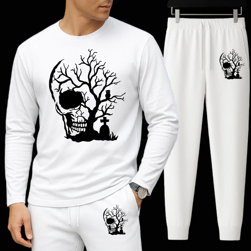 Long Sleeve Drop Shoulder Tshirt and Trouser Set